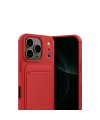 Apple iPhone 17 Pro Kelvin Kartvizitli Silikon - Kırmızı
