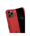 Apple İphone 17 Pro Kelvin Kartvizitli Silikon - Kırmızı