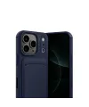 Apple İphone 17 Pro Kelvin Kartvizitli Silikon - Lacivert