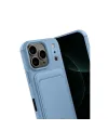 Apple İphone 17 Pro Kelvin Kartvizitli Silikon - Mavi