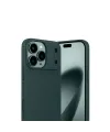 Apple İphone 17 Pro Max Auto Focus Karbon Kapak - Koyu Yeşil