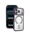 Apple iPhone 17 Pro Max Joke Simli Magneticsafe Kılıf - Derin Mor