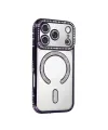 Apple İphone 17 Pro Max Joke Simli Magneticsafe Kılıf - Derin Mor
