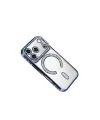 Apple İphone 17 Pro Max Joke Simli Magneticsafe Kılıf - Mavi