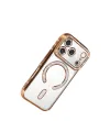 Apple İphone 17 Pro Max Joke Simli Magneticsafe Kılıf - Turuncu