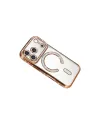 Apple İphone 17 Pro Max Joke Simli Magneticsafe Kılıf - Turuncu