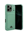 Apple İphone 17 Pro Max Kelvin Kartvizitli Silikon - Açık Yeşil