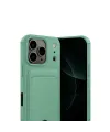 Apple İphone 17 Pro Max Kelvin Kartvizitli Silikon - Açık Yeşil