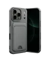 Apple iPhone 17 Pro Max Kelvin Kartvizitli Silikon - Gri