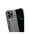 Apple iPhone 17 Pro Max Kelvin Kartvizitli Silikon - Gri