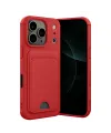 Apple İphone 17 Pro Max Kelvin Kartvizitli Silikon - Kırmızı