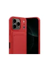 Apple İphone 17 Pro Max Kelvin Kartvizitli Silikon - Kırmızı