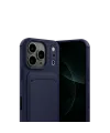 Apple iPhone 17 Pro Max Kelvin Kartvizitli Silikon - Lacivert