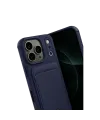 Apple iPhone 17 Pro Max Kelvin Kartvizitli Silikon - Lacivert