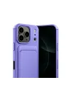 Apple İphone 17 Pro Max Kelvin Kartvizitli Silikon - Lila