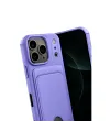 Apple İphone 17 Pro Max Kelvin Kartvizitli Silikon - Lila