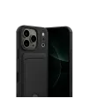 Apple iPhone 17 Pro Max Kelvin Kartvizitli Silikon - Siyah