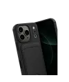 Apple iPhone 17 Pro Max Kelvin Kartvizitli Silikon - Siyah