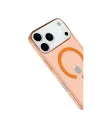 Apple İphone 17 Pro Max Kılıf Pc Real Magsafe Kapak - Turuncu