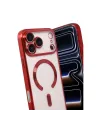 Apple İphone 17 Pro Max Kross Magneticsafe Kapak - Kırmızı