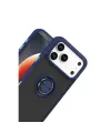 Apple İphone 17 Pro Max Montreal Yüzüklü Silikon Kapak - Lacivert