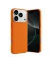 Apple İphone 17 Pro Max Nano İçi Kadife Silikon - Turuncu
