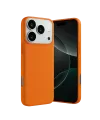 Apple iPhone 17 Pro Max Nano içi Kadife Silikon - Turuncu