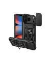 Apple İphone 17 Pro Max Pars Lens Yüzüklü Silikon - Siyah