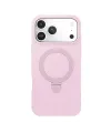 Apple iPhone 17 Pro Max Regal Magsafe Standlı Kapak - Açık Pembe