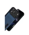 Apple İphone 17 Pro Max Sara Kartvizitli Deri Kılıf - Lacivert
