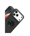Apple İphone 17 Pro Montreal Yüzüklü Silikon Kapak - Siyah