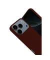 Apple İphone 17 Pro Nano İçi Kadife Silikon - Bordo