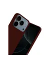 Apple İphone 17 Pro Nano İçi Kadife Silikon - Bordo