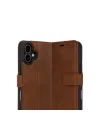 Apple İphone 17 Trend S Plus Kapaklı Kılıf - Taba