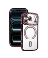Apple iPhone 18 Pro Joke Simli Magneticsafe Kılıf - Bordo
