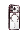 Apple iPhone 18 Pro Joke Simli Magneticsafe Kılıf - Bordo