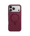 Apple iPhone 18 Pro Regal Magsafe Standlı Kapak - Bordo