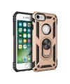 Apple İphone 7 Kılıf Sofya Yüzüklü Silikon Kapak - Gold