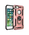Apple İphone 7 Kılıf Sofya Yüzüklü Silikon Kapak - Rose