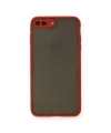 Apple iPhone 7 Plus Kılıf Montreal Silikon Kapak - Kırmızı