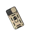 Apple İphone 7 Plus Kılıf Pars Lens Yüzüklü Silikon - Gold
