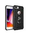 Apple İphone 7 Plus Kılıf Sofya Yüzüklü Silikon Kapak - Siyah