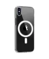 Apple iPhone X Kılıf Magneticsafe Şeffaf Silikon - Şeffaf