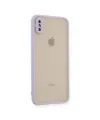 Apple iPhone X Kılıf Montreal Silikon Kapak - Mor