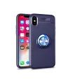 Apple İphone Xs Max Kılıf Range Yüzüklü Silikon - Mavi