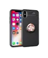 Apple İphone Xs Max Kılıf Range Yüzüklü Silikon - Siyah-gold