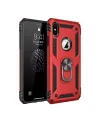 Apple İphone Xs Max Kılıf Sofya Yüzüklü Silikon Kapak - Kırmızı