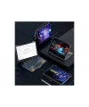 Apple Jp11 İpad Pro 11 (2022) Kılıf Vales Dönen Ledli Klavyeli Tablet Kılıfı - Siyah
