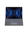 Apple T5509d İpad Pro 12.9 (2022) Kılıf Palermo Ledli Klavyeli Standlı Tablet Kılıfı - Siyah