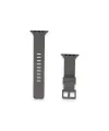 Apple Watch 38mm Kr408 Çizgili Silikon Kordon (saat Değildir) - Koyu Gri